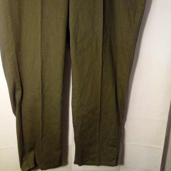 JMS Just My Size Pants Women 3X Comfort Waist Straight Leg Green - Picture 5 of 14